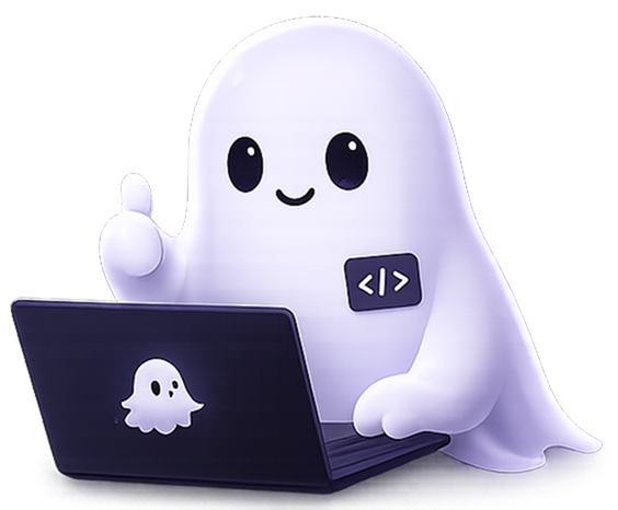 Poltergeist Labs ghost mascot